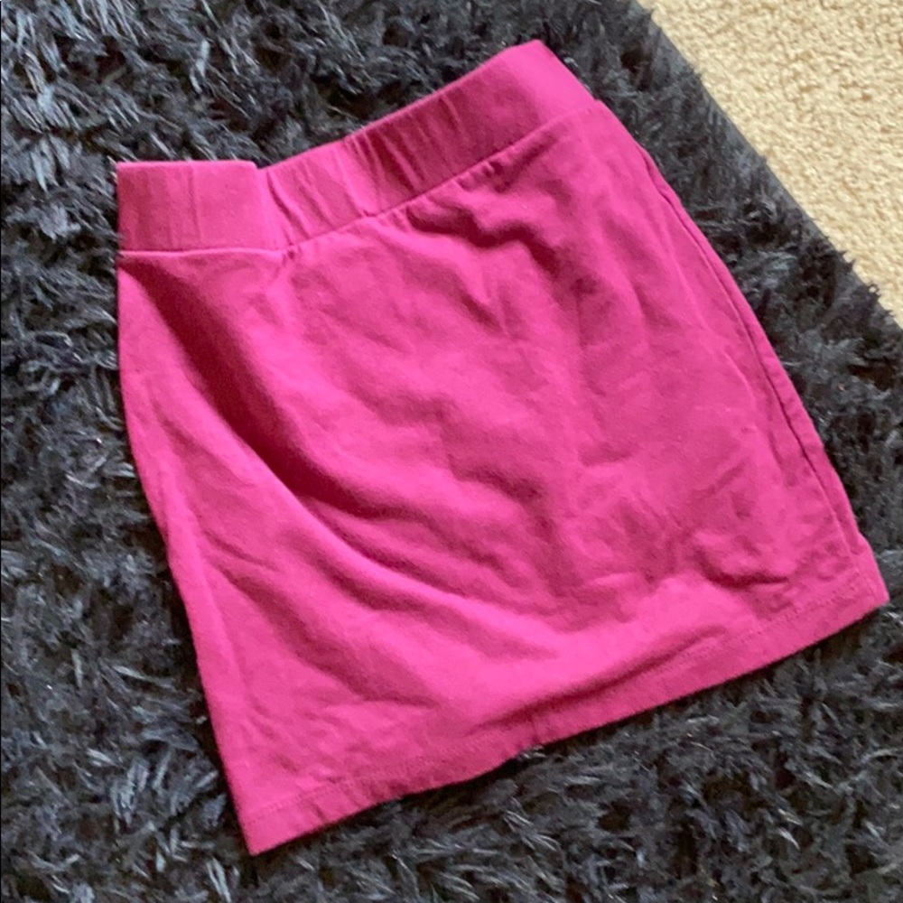 Dark purple mini skirt